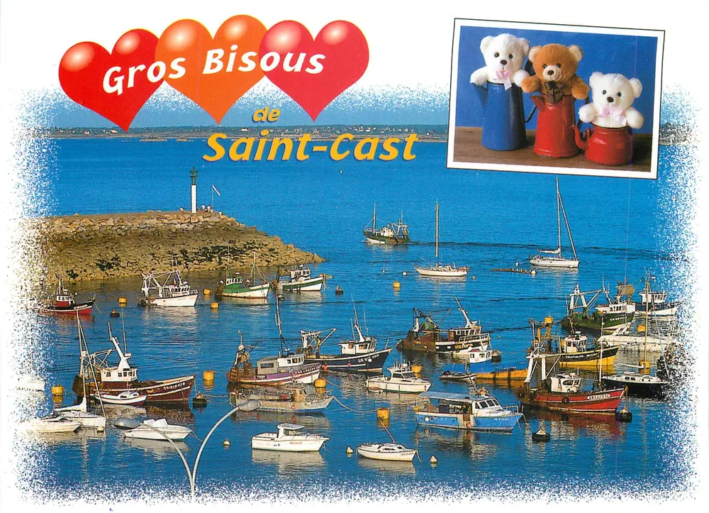 Porto de Saint-Cast — Gros Bisous de Saint-Cast — Edição Louane Art - Frente