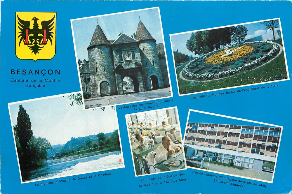 Besançon — Capital da Relógio Francês — Editor Maty, n°36 - Frente