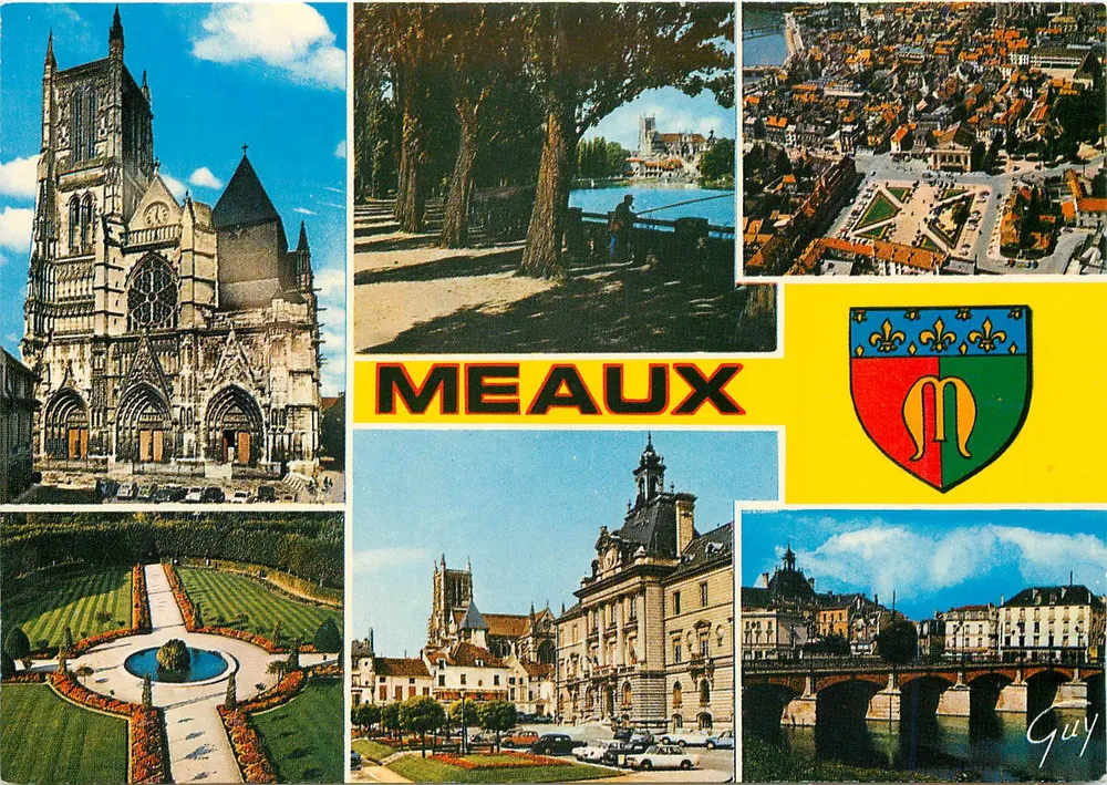 Meaux — Collage historischer Sehenswürdigkeiten — Éditions LECONTE, Nr. 4046 - Vorderseite
