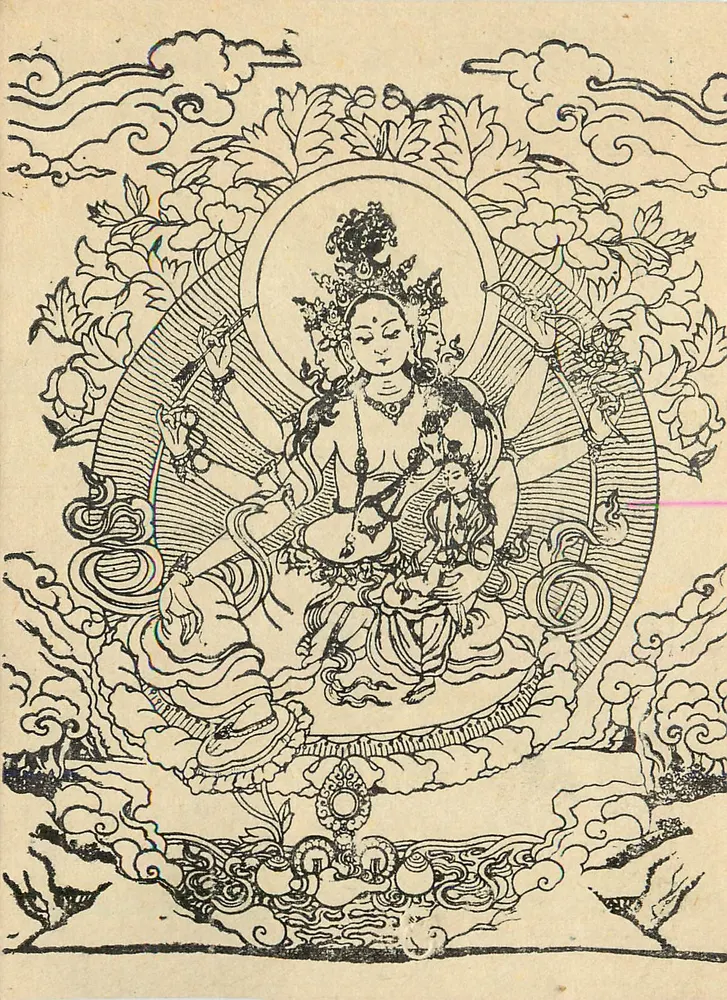 बौद्ध देवी — चित्र — सुखाबति लोकेशोर (सेतो मैच्चेंद्र नाथ), काठमांडू (नेपाल) - आगे
