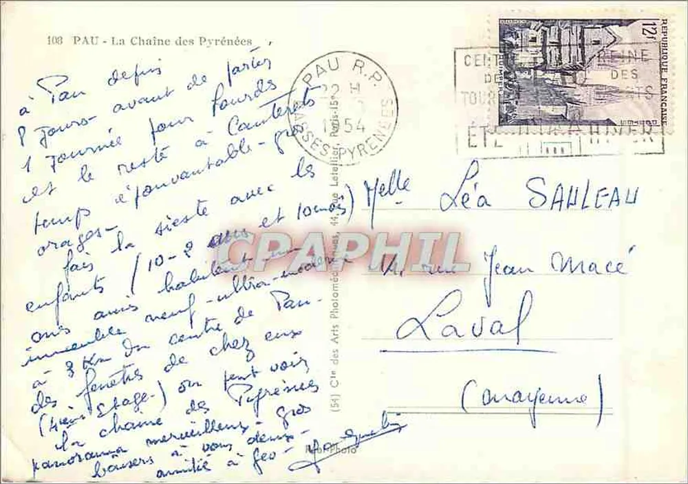 Vista dos montes do Midi d'Ossau — Pic du Midi d'Ossau, Pic d'Aule, St-Mont, Capécán, Pic de Sesques, Pic d'Isabé, Pic Montagnon — editor Cap - Verso