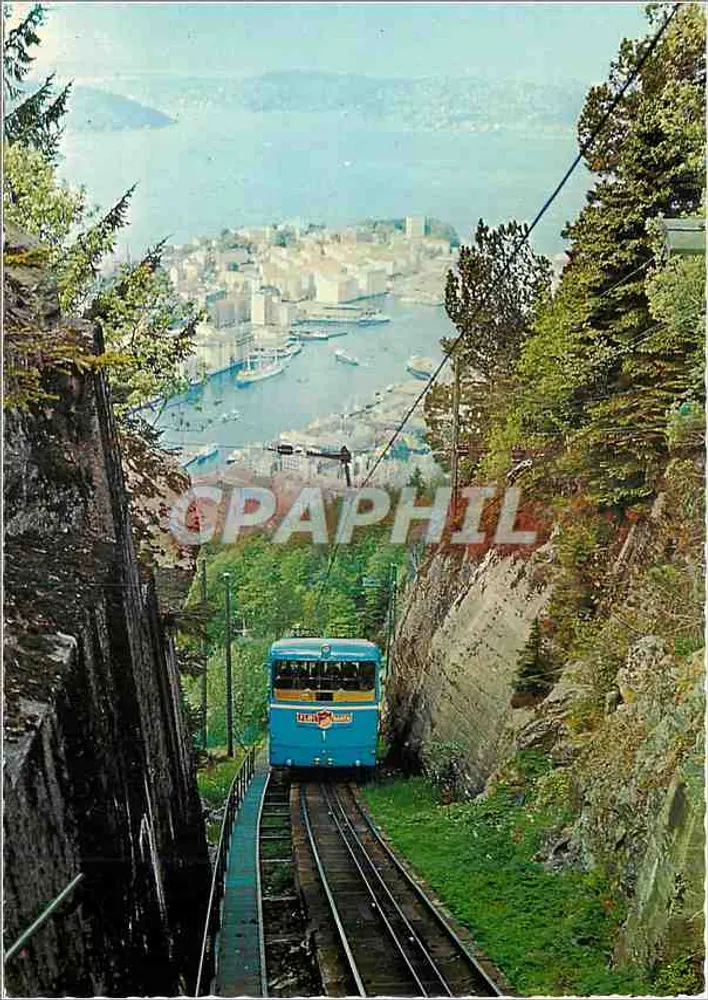 बर्गेन — फ्लोईबनेन — प्रकाशक मिटेट, संख्या T-2300/152 - आगे
