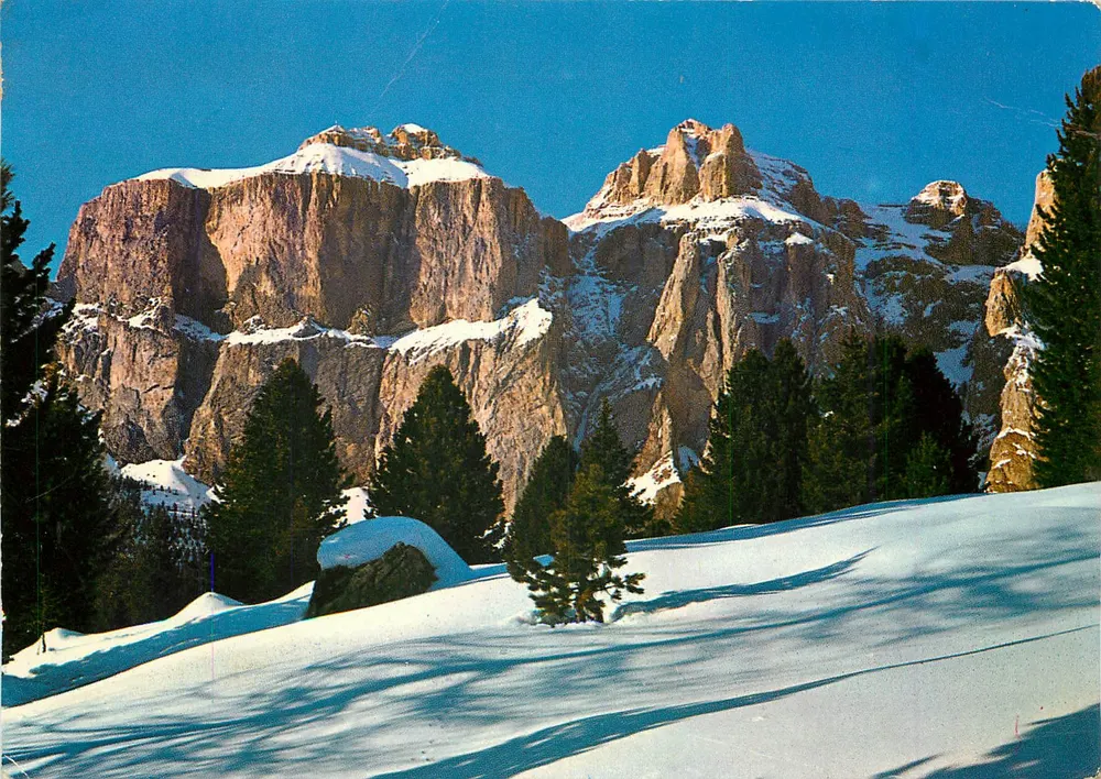 Gruppo del Sella — montanhas nevadas — Foto Della Lucia - Bolzano (BL) n°12/143 - Frente