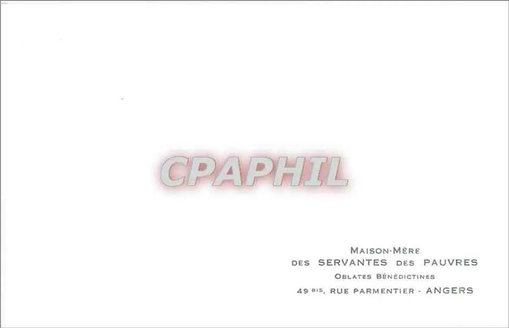 Mutterhaus der Dienenden der Armen — Benediktinische Oblaten — Angers - Rückseite