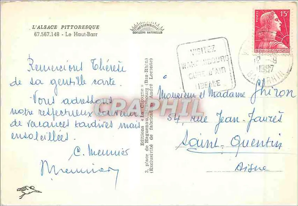Le Haut-Barr — Ruines et café — Éditions La Giggone - Rewers