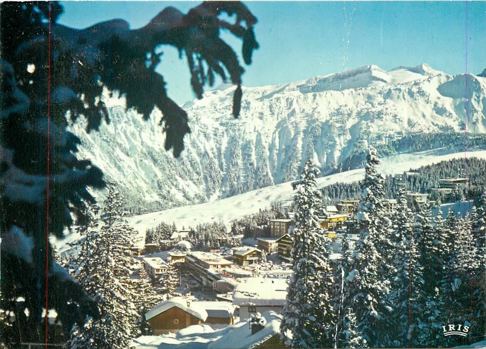 Courchevel (1850 m.) — La station et les sommets de la Vanoise — IRIS - Recto