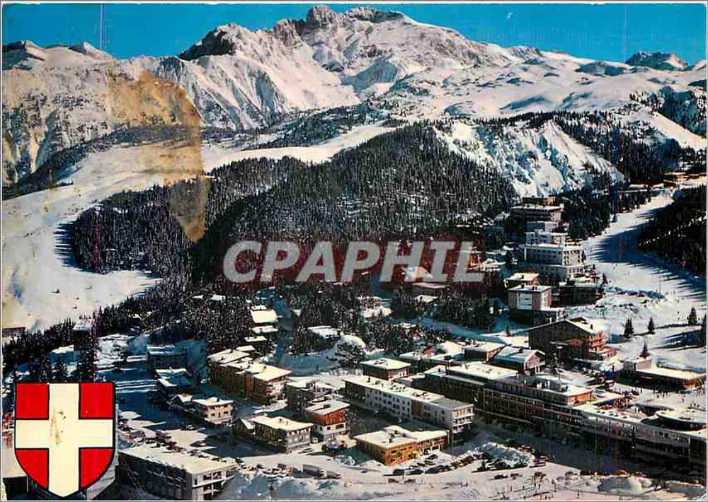 Courchevel 1850 (73) — Deelvisie van de station — Uitgaven JANSON 36, Faubourg Chambéry - Voorkant