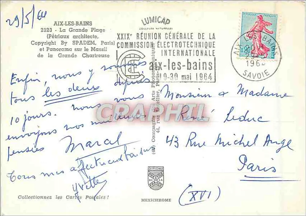 Aix-les-Bains — A Grande Praia — IRIS - Verso