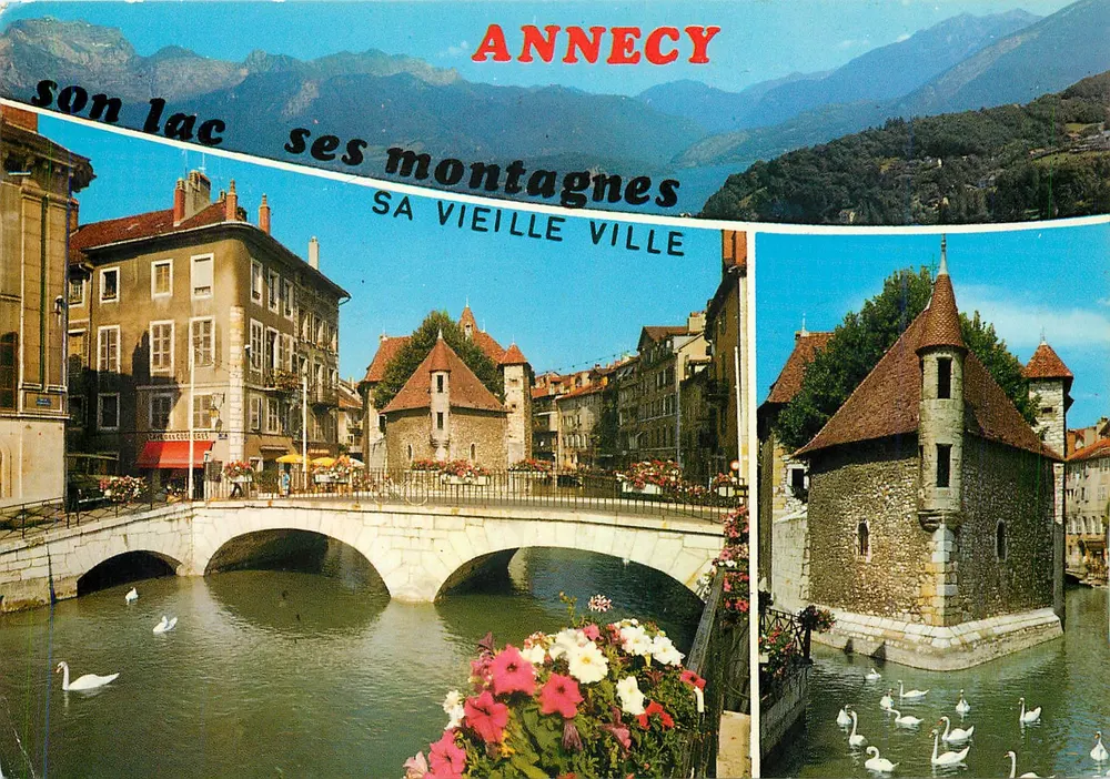 ANNECY — seu lago suas montanhas SUA VELHA CIDADE — Éditions J. CHILLARD - Frente