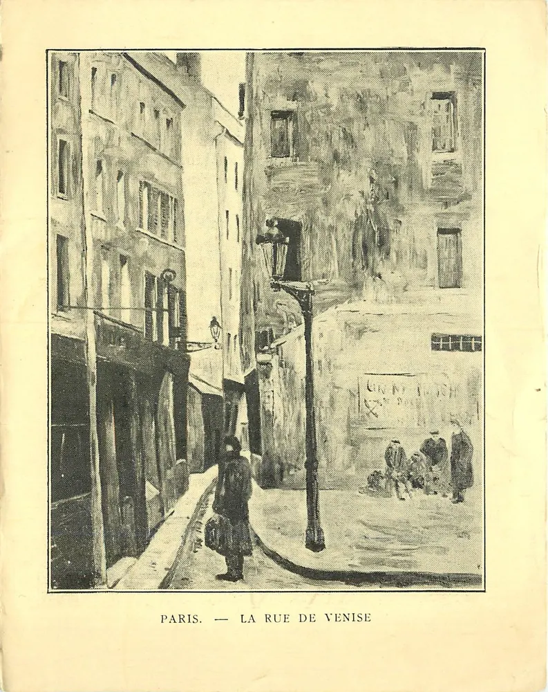 Paris — A rua de Venise — Georges Lattès - Frente