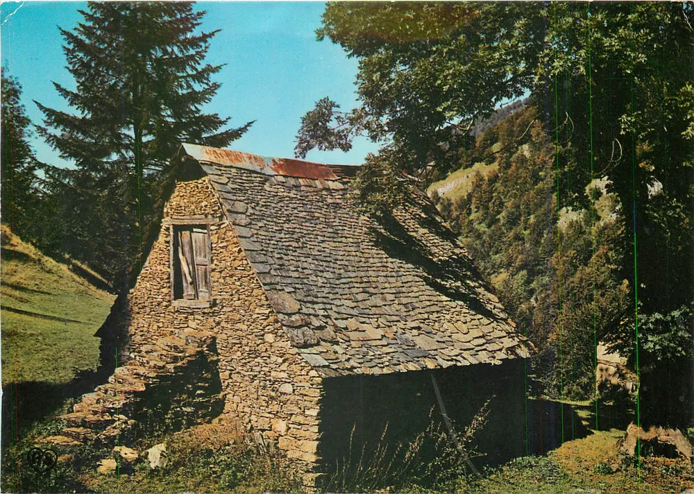Altes Bauernhaus in den Bergen — Ariege — P.P. 9005 — Société des Cartes Postales APA-POUX - Vorderseite