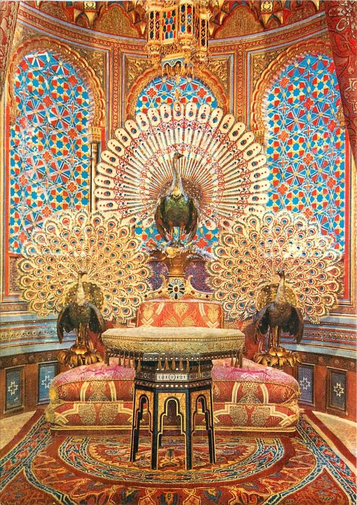 Schloss Linderhof — Royal Castle Linderhof — Pfauenthrone (Peacock Throne) — J. Härli, Nr. 64 B - Vorderseite
