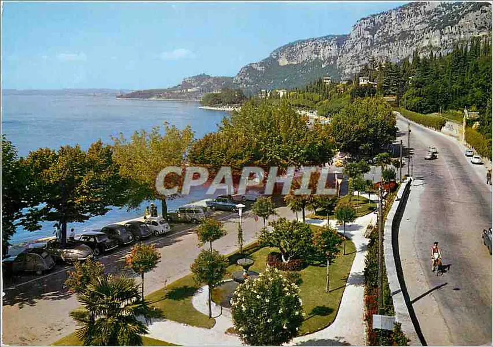 Lago di Garda — vista panorâmica — Vitove Editore, F.C. 1035 - Frente