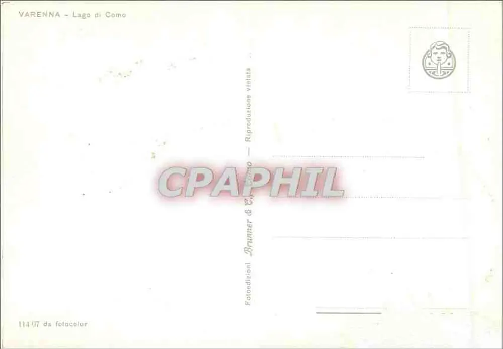 वेरेन्ना — लागो डी कोमो — ब्रुन्नर & सी. फोटोडीज़िओनी - पीछे