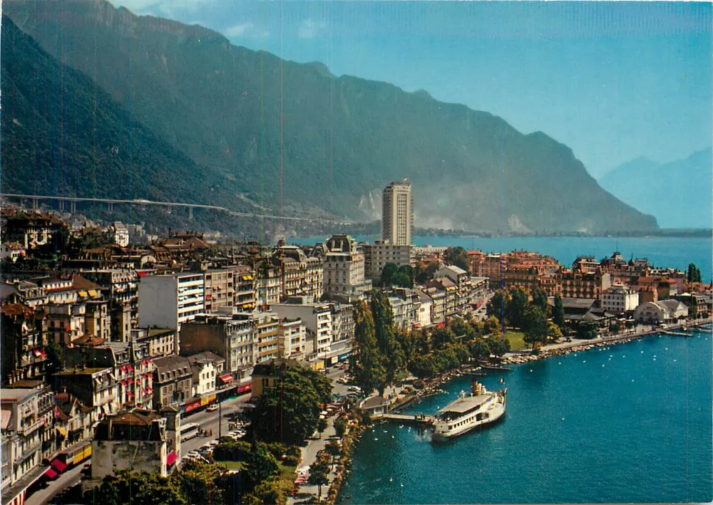 Montreux — Vista geral — Éditions Jaeger & Cie, Genebra, n°229 - Frente