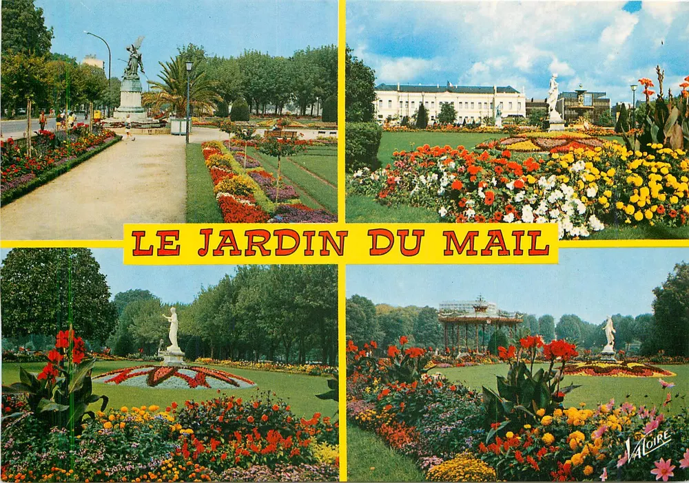 Le Jardin du Mail — Angers (Maine-et-Loire) — Éditions Valoire - Recto
