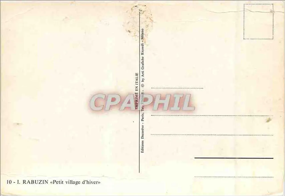 शीतकालीन छोटा गांव — संस्करण I. राबुजिन — संख्या 10 - पीछे