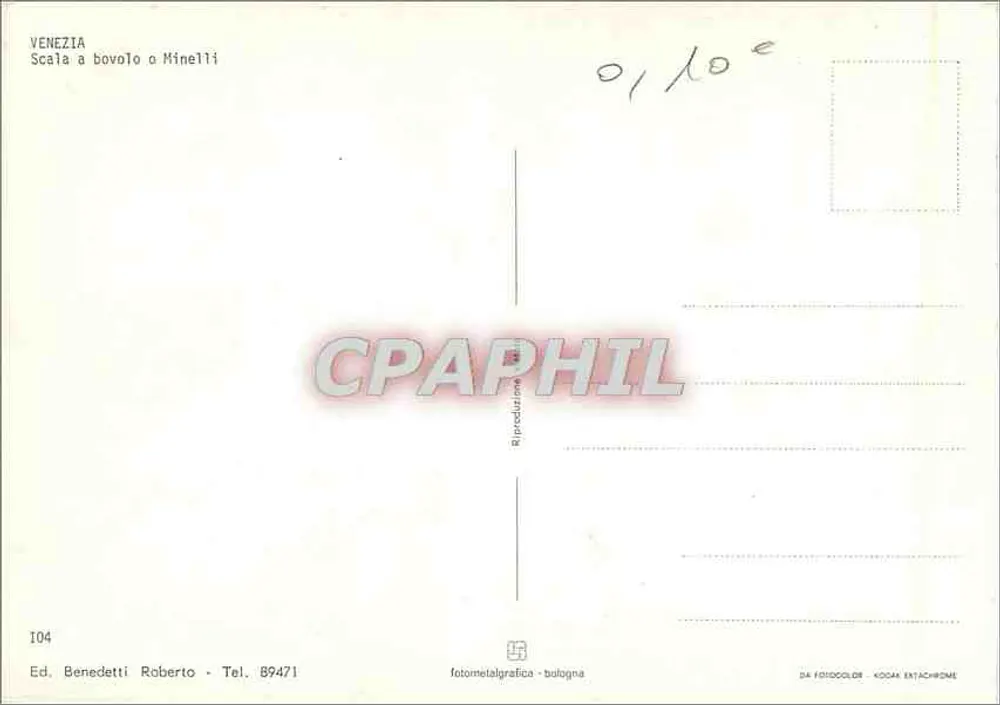 Veneza — Scala a Bovolo o Minelli — Ed. Benedetti Roberto, Bolonha - Verso