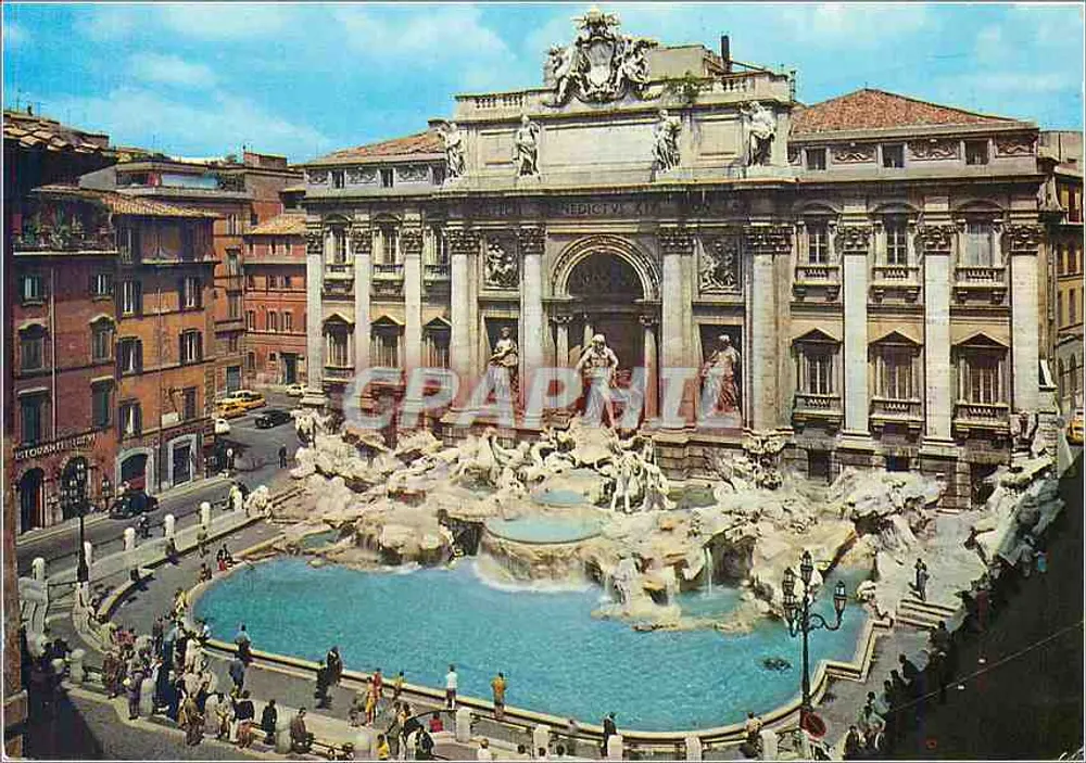 Fonte de Trevi — Roma — Editor Belvedere, n° 548 - Frente
