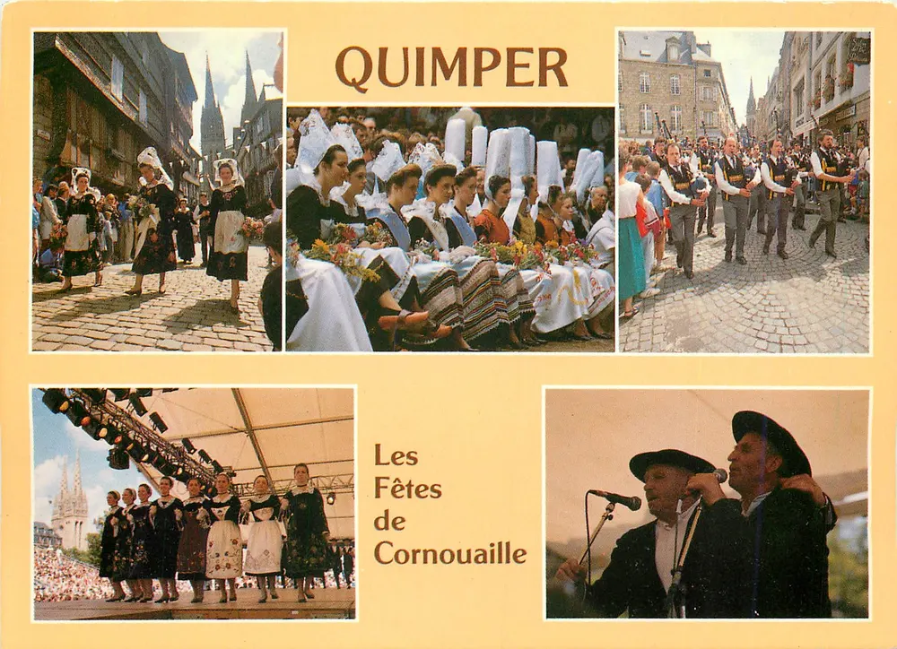 Quimper — Les Fêtes de Cornouaille — Edições de Arte 'Jack' Louannec - Frente