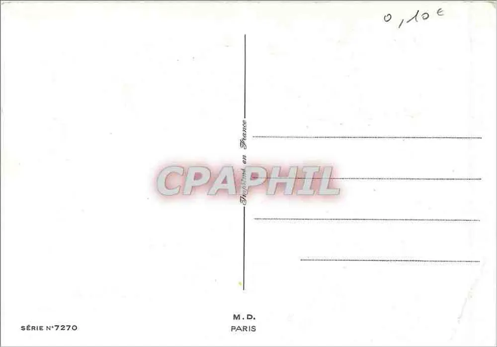 शीतकालीन दृश्य — शुभ वर्ष — एम.डी. पेरिस, श्रृंखला संख्या 7270 - पीछे