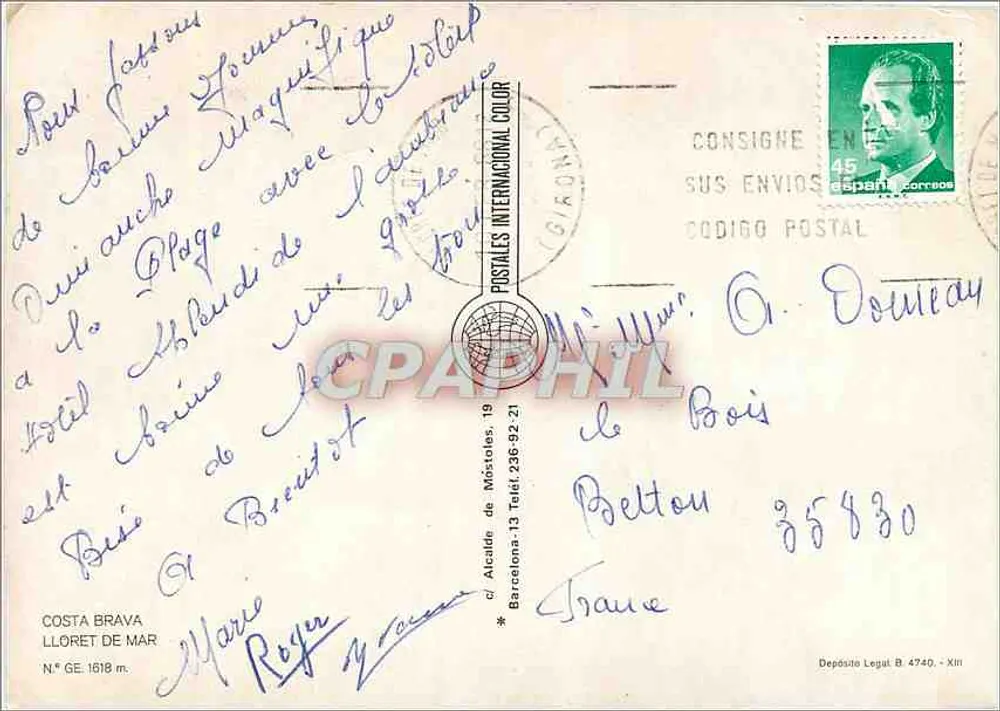 ल्लोरेट डे मार - कोस्टा ब्रावा - एडिटर अलकाल्डे डे मोस्टोलेस - पीछे