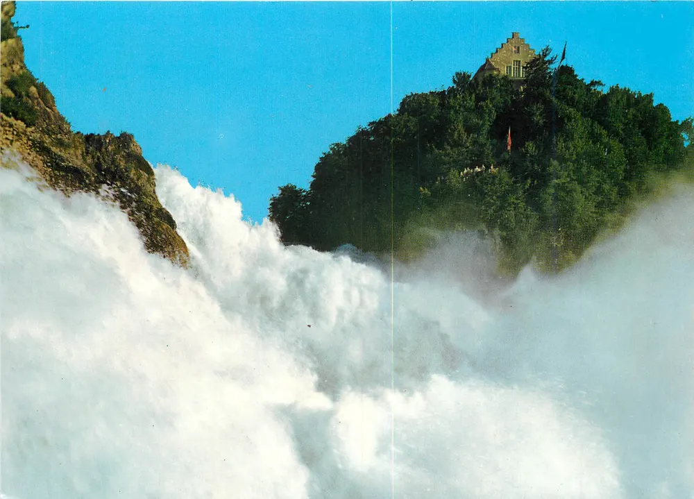 Rheinfall mit Schloss Laufen — Schweiz — Photoglob-Wehrli AG, Zürich, Nr. 5168 - Vorderseite
