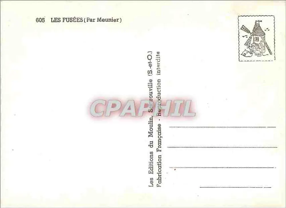 Foguetes — Por Meunier — Edições do Moulin, Sarrouville - Verso
