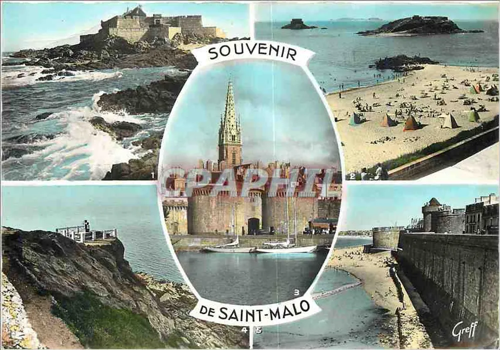 Saint-Malo — Erinnerungskarte — Greff - Vorderseite