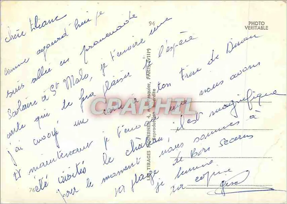 Saint-Malo — Os Muros, o Forte Nacional, o Castelo — n° 760 - Verso