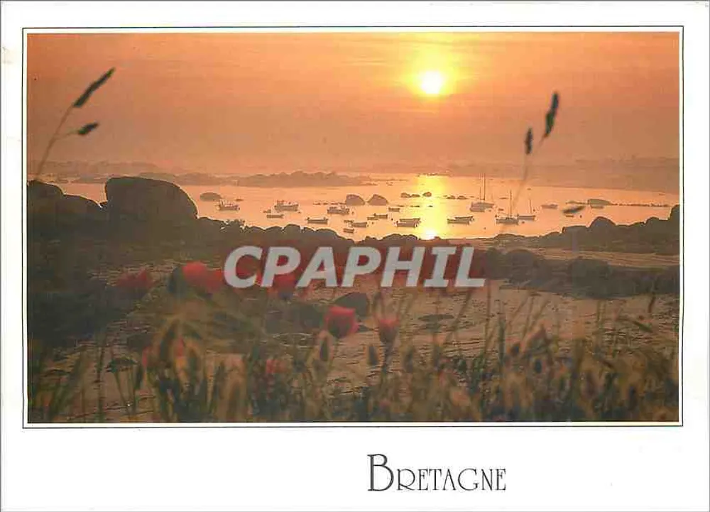 Pôr do sol sobre a baía — Bretanha — Edições d'Art JACK - Frente