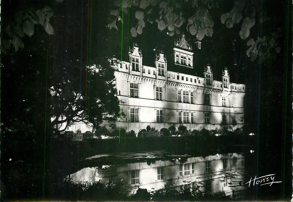 Azay-le-Rideau — Iluminações do Castelo — Edições de Arte HENRY (L.&L.) n°7220 - Frente