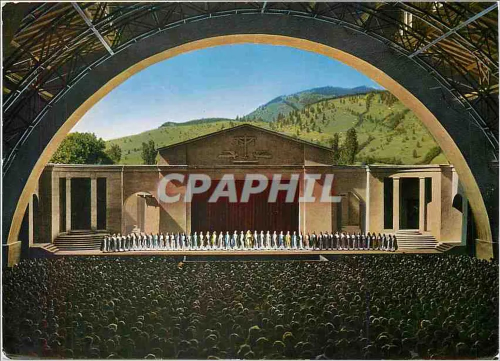 Oberammergau — Passion Play Stage with Choir — Photo-Verlag H. K. K. Oberammergau, F.7 - Front