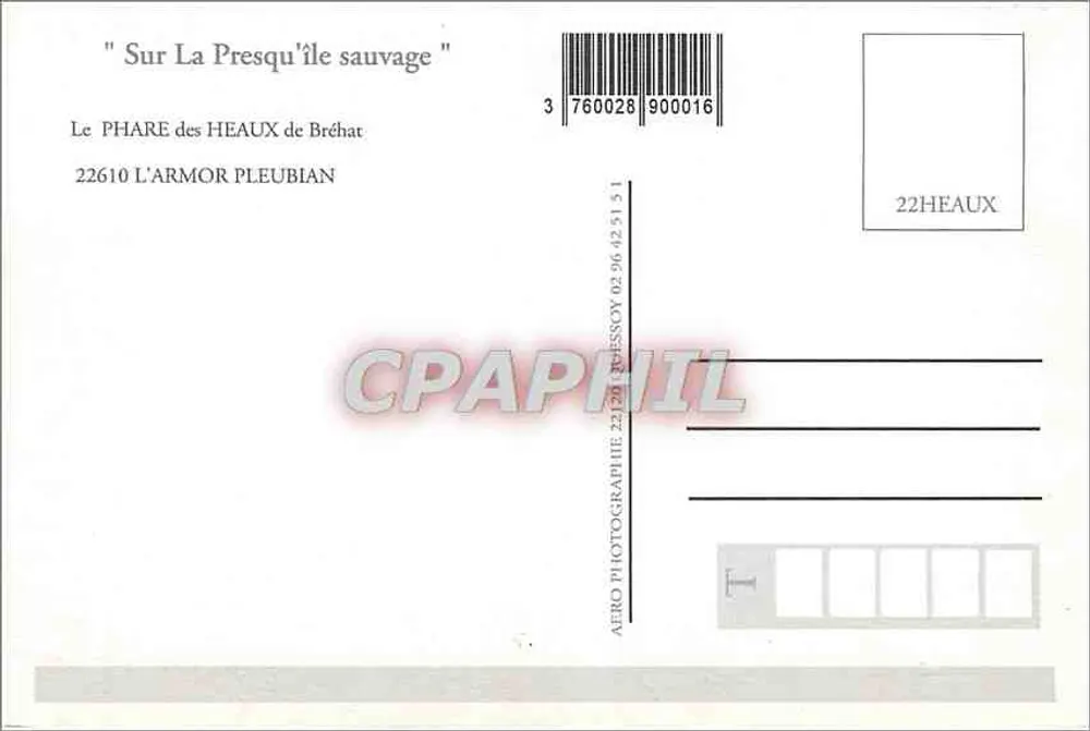 Phare des Héaux de Bréhat — L'Armor - Pleubian - Verso