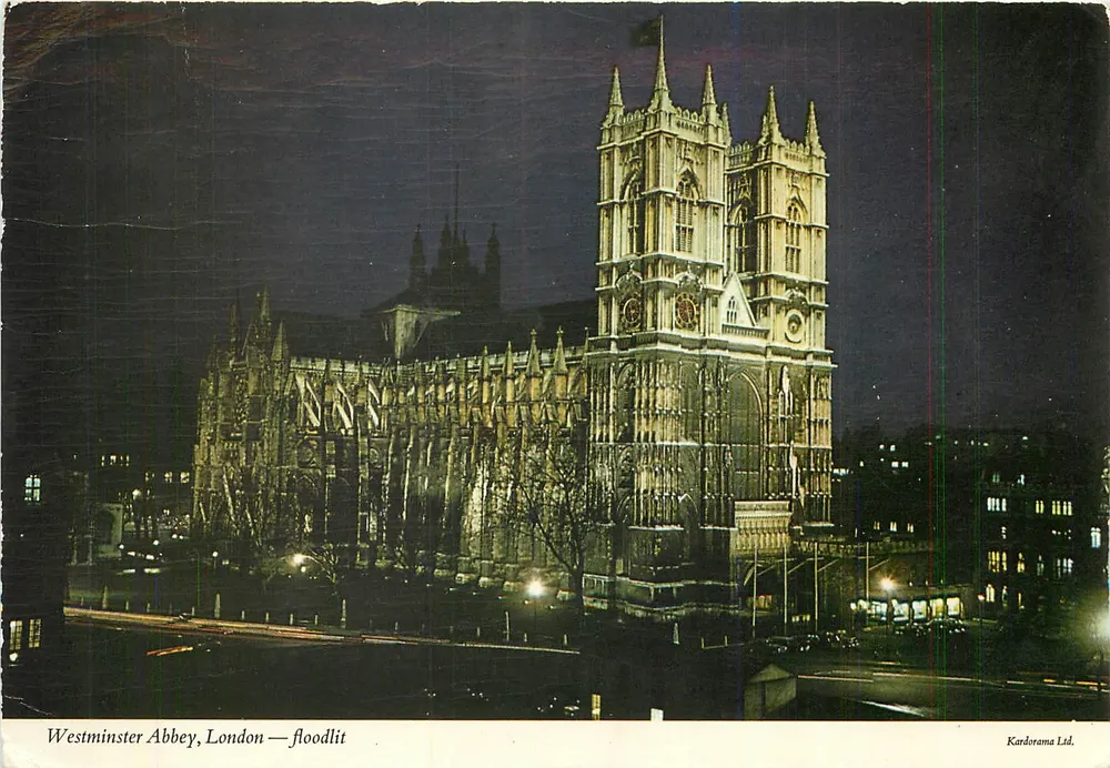 Abadia de Westminster, Londres — iluminada — Kardorama Ltd. - Frente