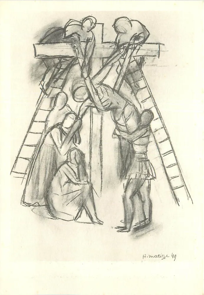 Abstieg vom Kreuz — Studie für die Kapelle von Vence — H. Matisse 49 - Vorderseite