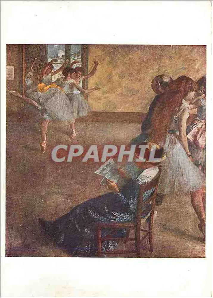 A aula de ballet — Edgar Degas (1843-1917) — Pallas Postcard 1075 - Frente