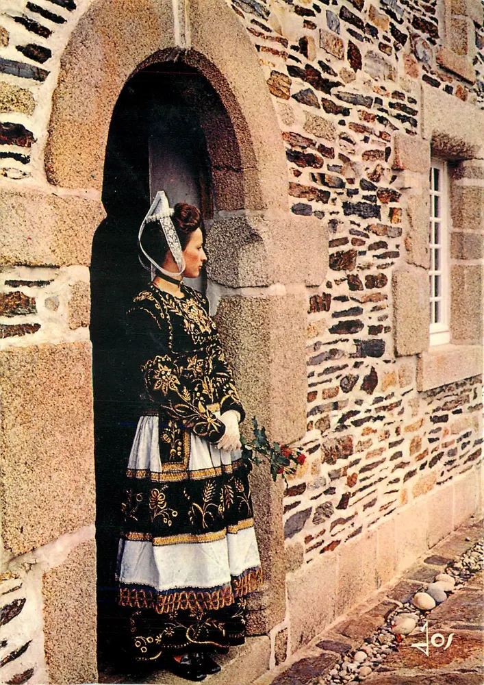 Menina em traje glazik — Bretanha — editor Jos - Frente