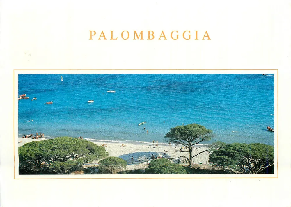 Palombaggia — plaża na Korsyce — wydawnictwo SARL D'ISOPERT - Awers
