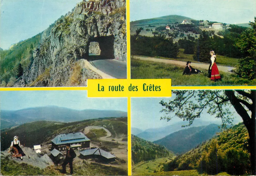 A estrada das Crestas — As Altas Vosges — Impressão na França - Frente