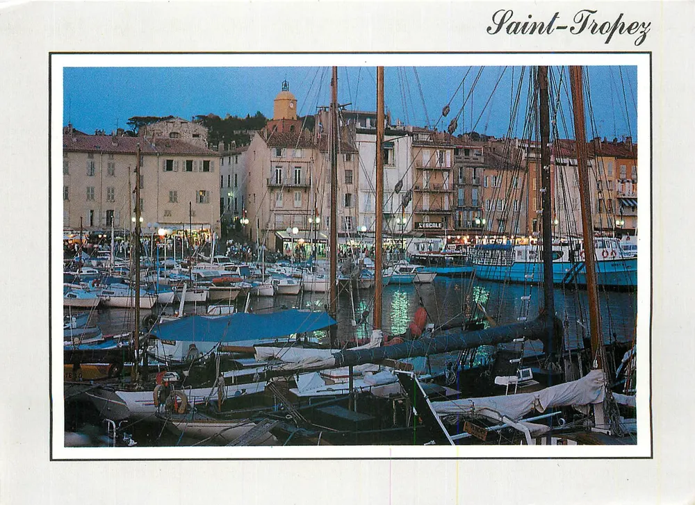 Saint-Tropez — Porte de noite — Grimaud Éditions - Frente