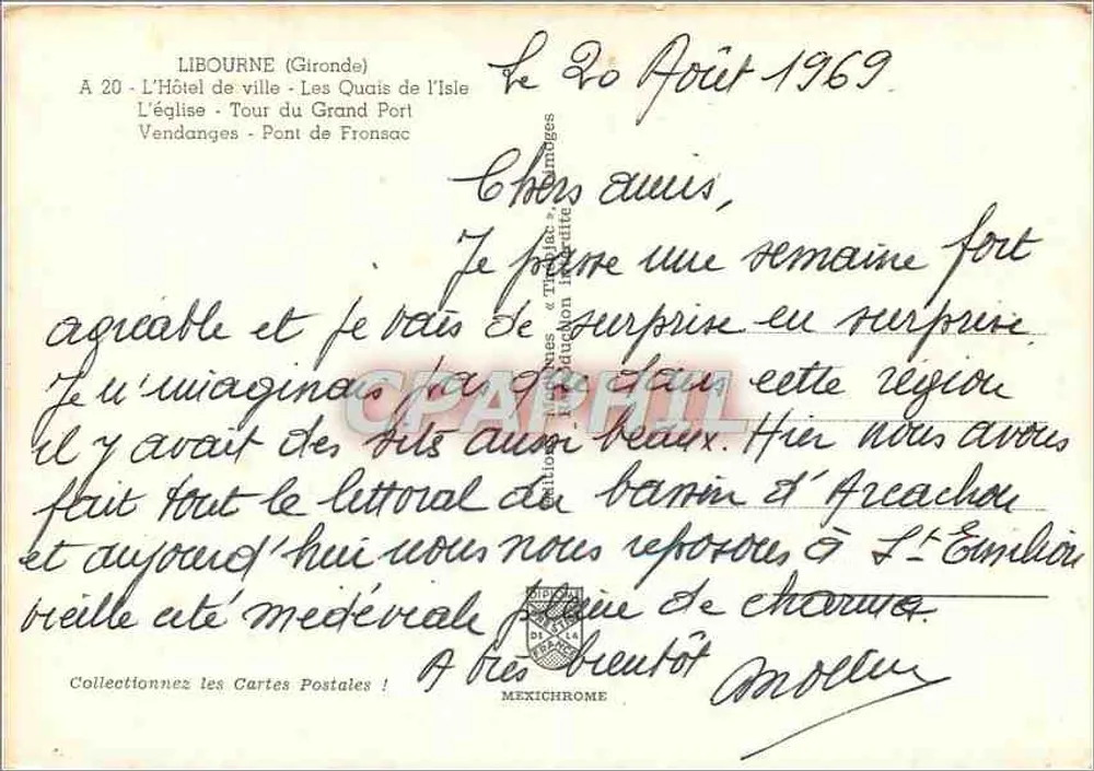 Libourne — Panoramablick — Verlag C.P.A.P.H.I.L. n° 14328K - Rückseite