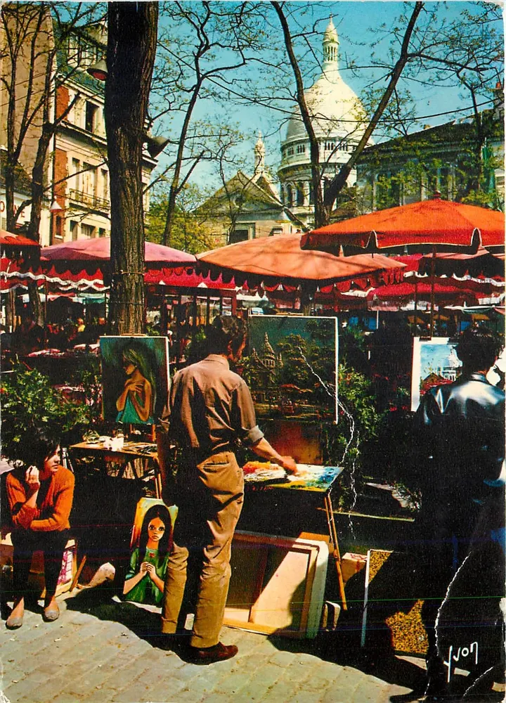 Place du Tertre — Paris — Editor E.K.B. n° 572 - Frente