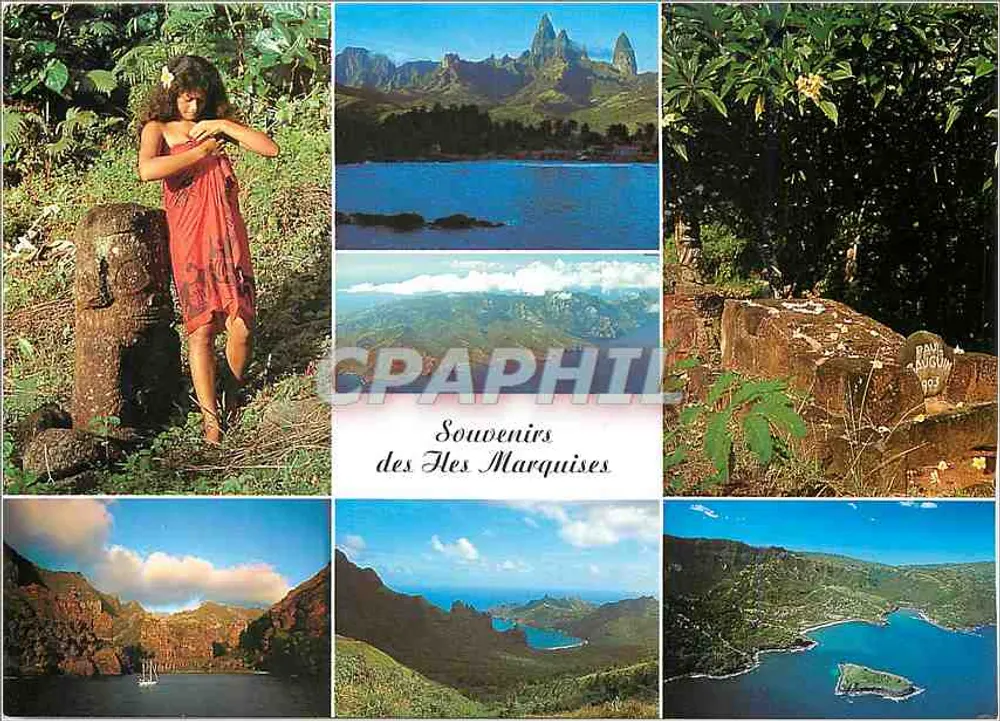 As Ilhas Marquises — Recordações das Ilhas Marquises — Editor: Erwin Christian ©, Impresso na Suíça pela Engadin Press AG, Samedan - Frente