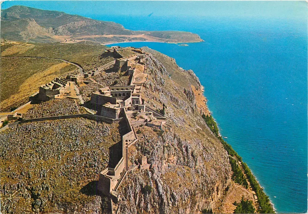 The Castle of Palamidi in Nauplie — printed in Greece — publisher Olympic Color - Front