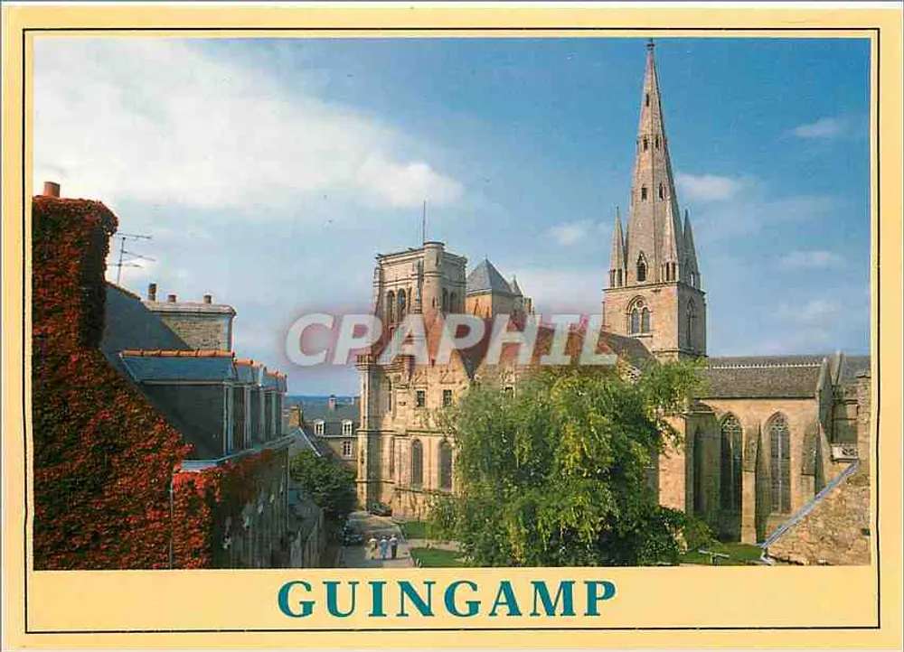 Guingamp — A basílica Nossa Senhora do Bom Socorro — Edições de Arte 'Jack' Louannec - Frente