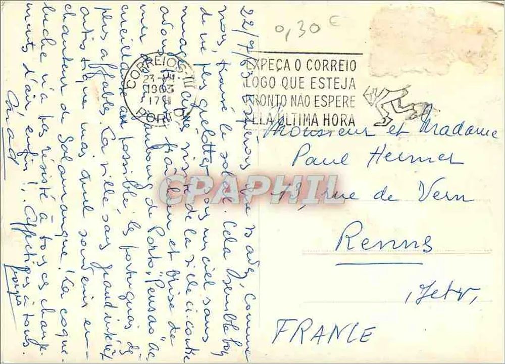 Cloître de Santa Cruz — Coimbra — editor T. Garcia Nilo, n° 50 - Verso