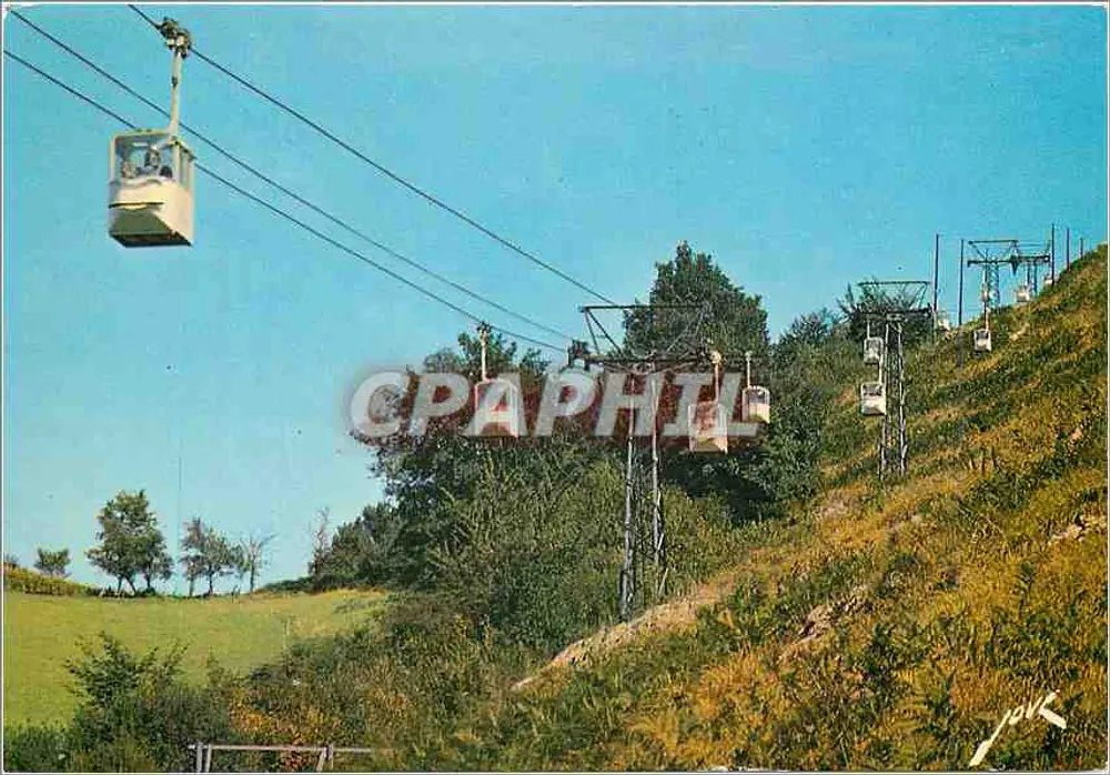 As Grutas de Betharram (65) — O teleférico — Edições Gloradia - Frente