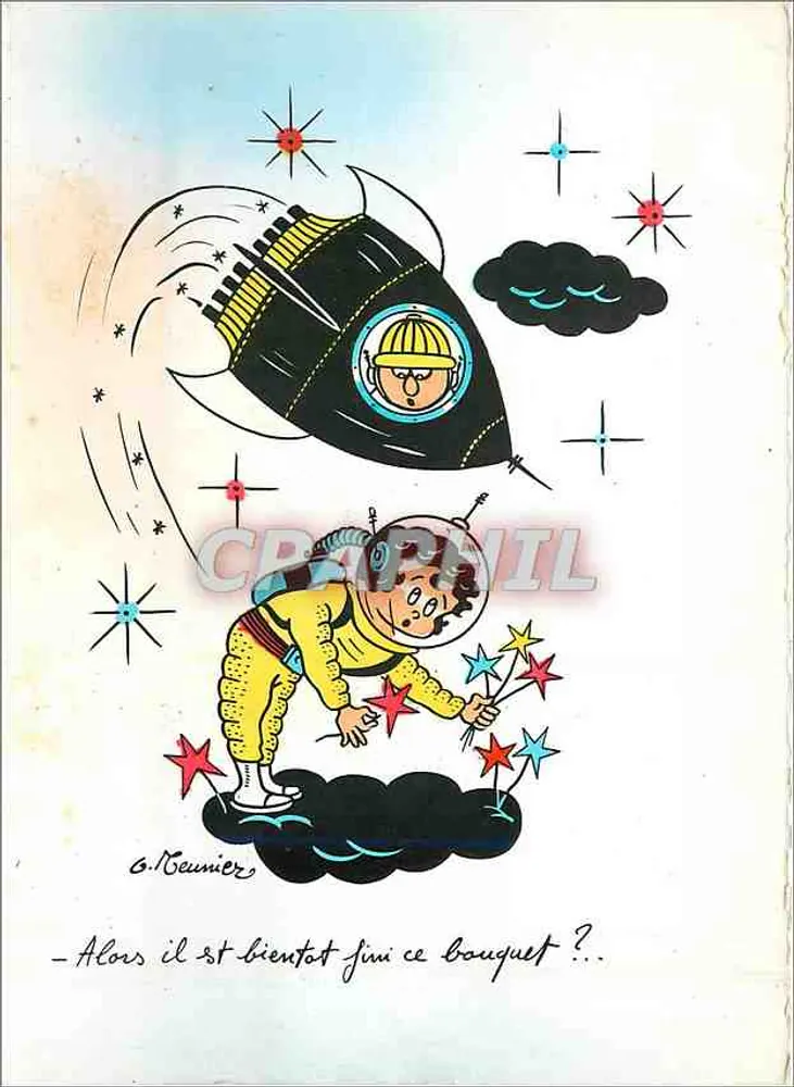 Astronauta na Lua — coleção As Foguetes — por G. Meunier - Frente