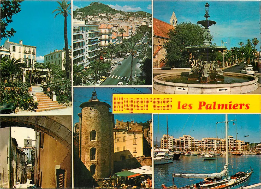 Hyères les Palmiers — vista panorâmica e porto — editor LUMIÈRE ET BEAUTÉ DE LA CÔTE D'AZUR - Frente
